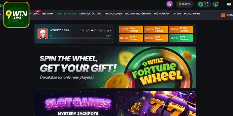Điều kiện tham gia các chương trình khuyến mãi 9Win